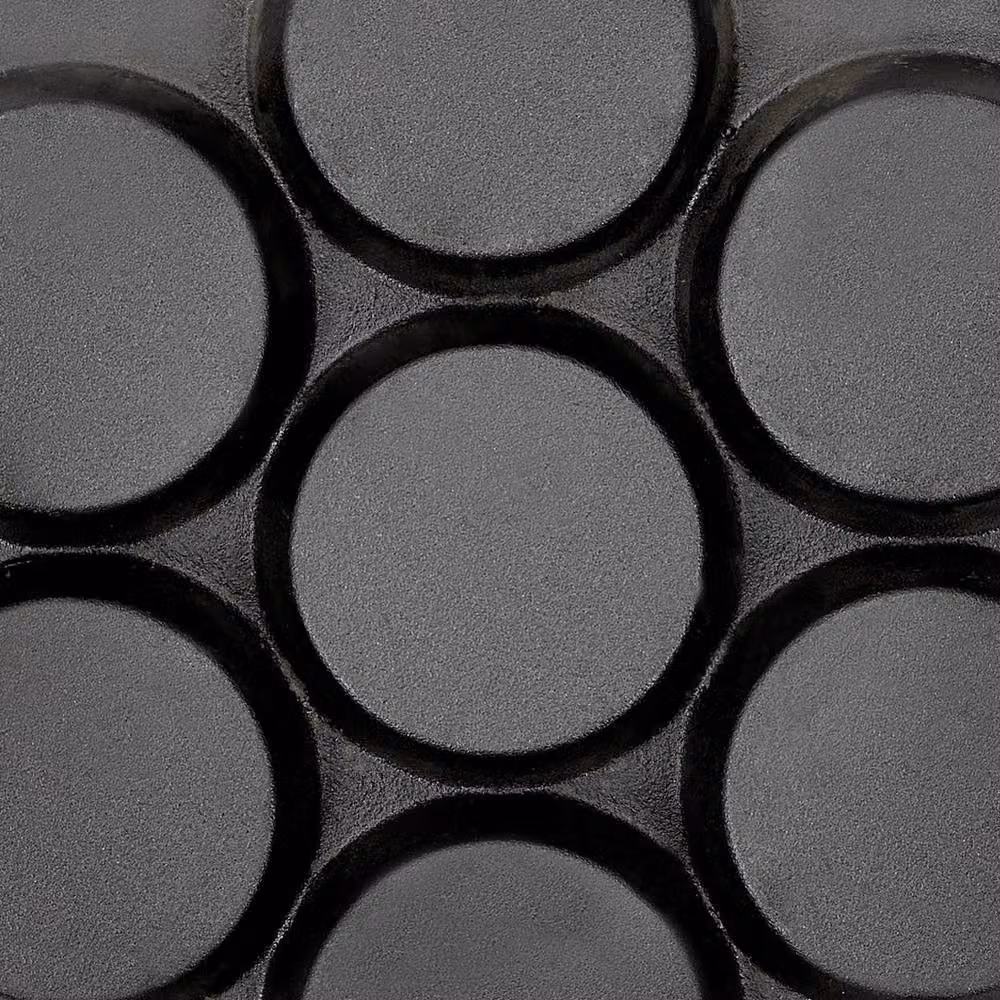 Kelvenix Black Cast Iron 7 Hole Non-stick Frying Pan – 5