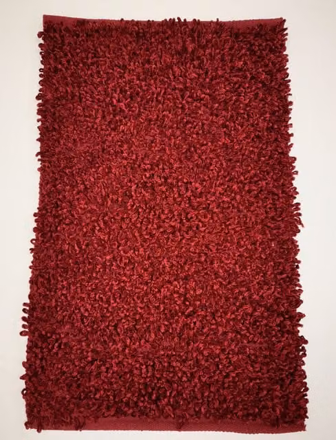 Rapport Home Oxford Shaggy Rug in Red, W: 55 cm, L: 85 cm