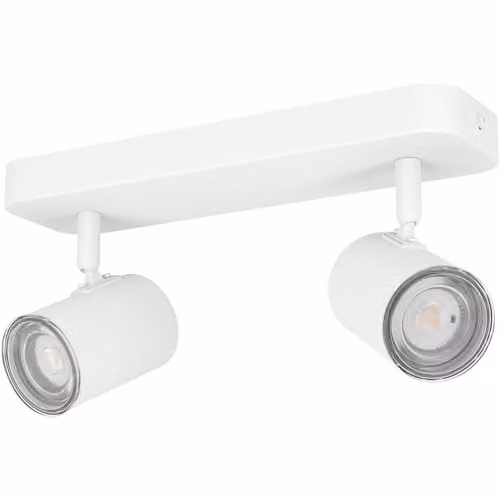 Loops Modern White LED Cylinder Ceiling Spotlight for Bathroom and Garden, IP44 Rated, H: 13.0 cm, W: 8.0 cm – 2