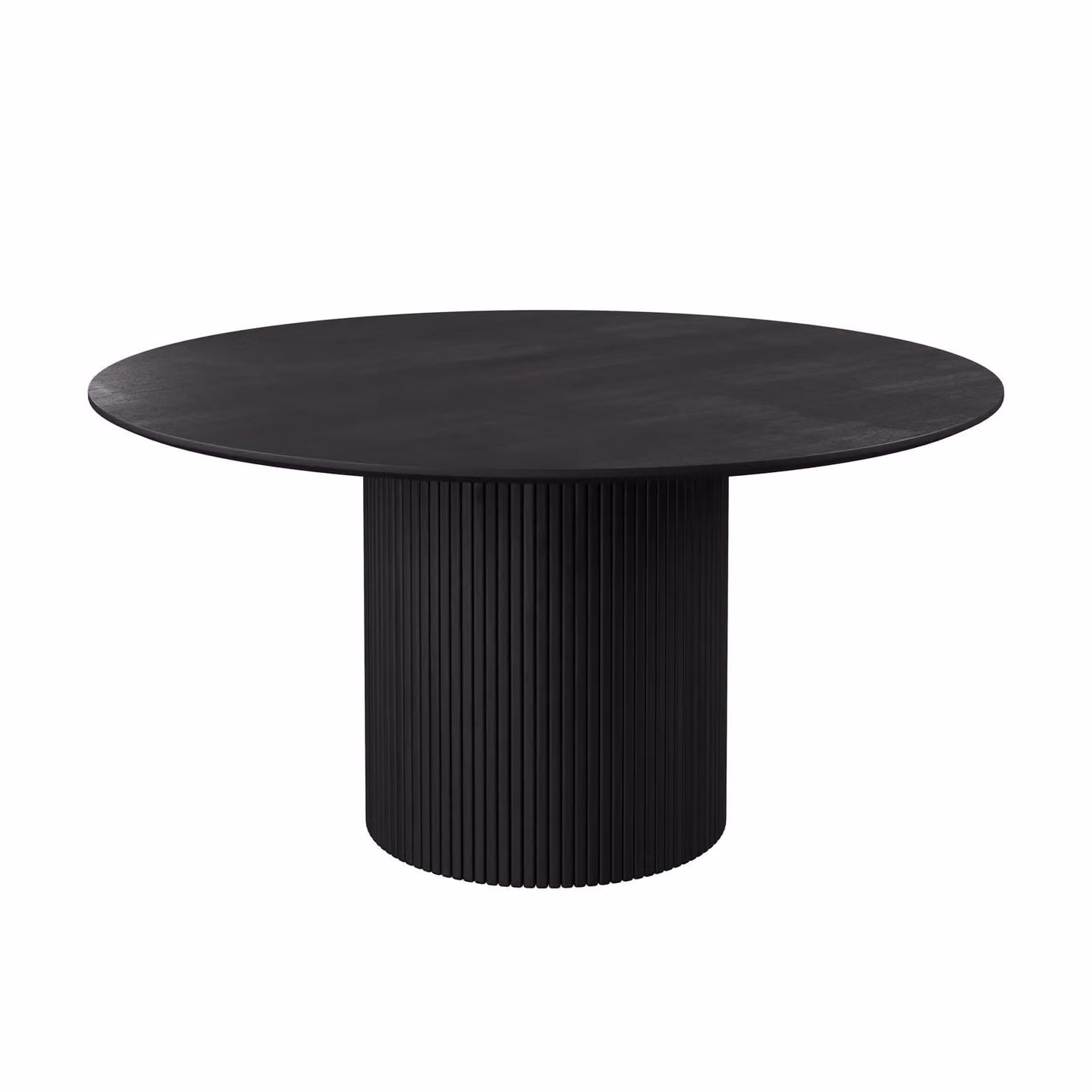 Dome Deco RAVENNA Round Black Wood Dining Table