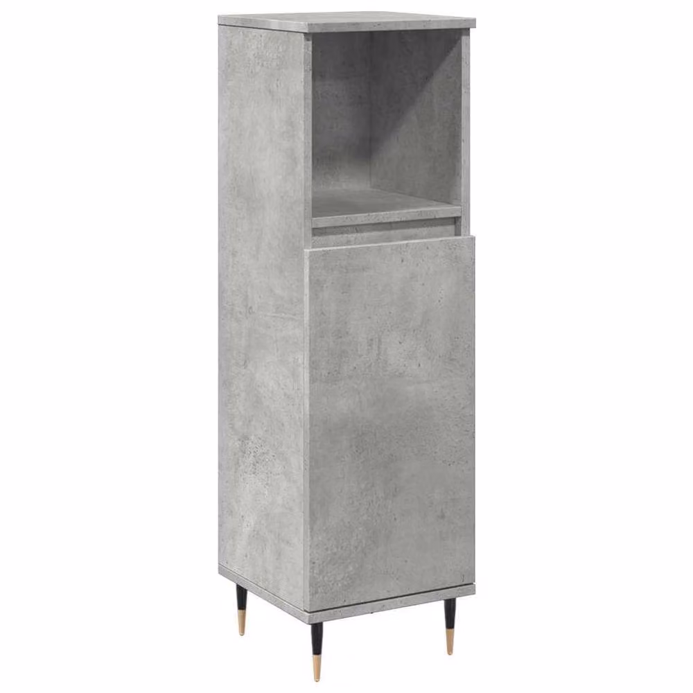 Berkfield Home Industrial Bathroom Cabinet in Grey, W/D/H: 30 x 30 x 100 cm – 2