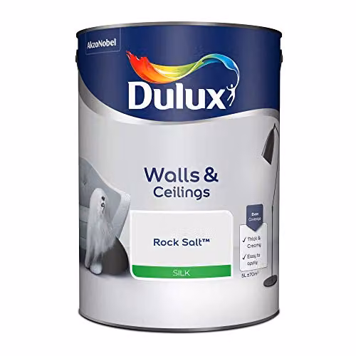 Dulux Walls and Ceilings Silk Emulsion Paint in White, 5L – 2