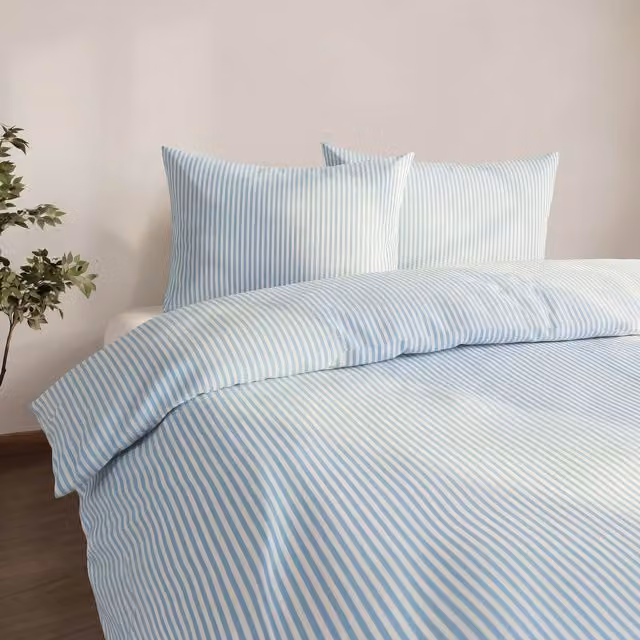 Martex Studio Edition Blue Pinstripe Duvet Cover Set, W: 180 cm, L: 200 cm
