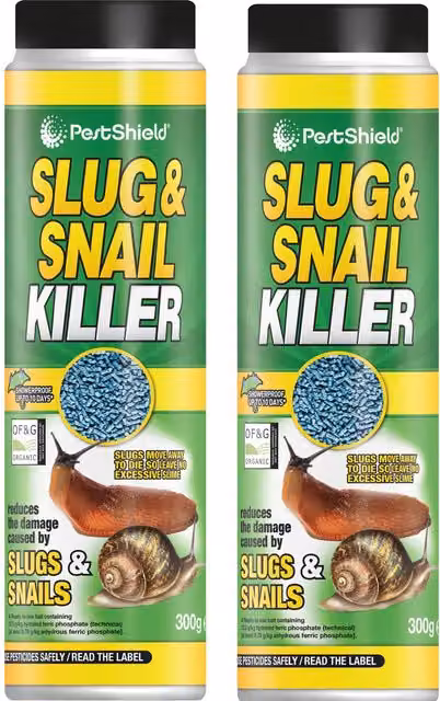 Peddy Shield Slug and Snail Killer, Iron III Phosphate, 300g, Blue/Multicolour