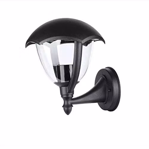 CGC Lighting Poppy Black Curved Coach Lantern Outdoor Up Light for Garden and Terrace – 3