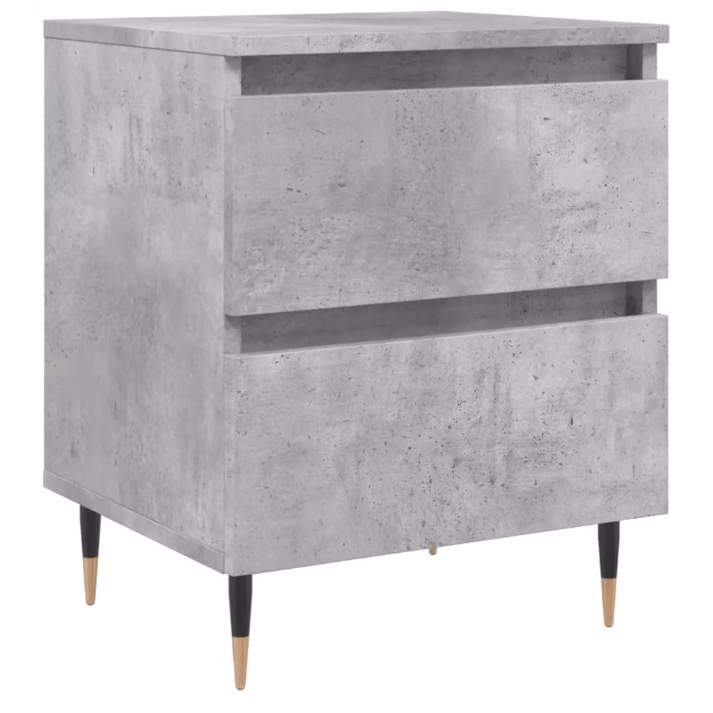 Berkfield Home Bedside Cabinet in Concrete Grey, W/D/H: 40 x 35 x 50 cm – 2