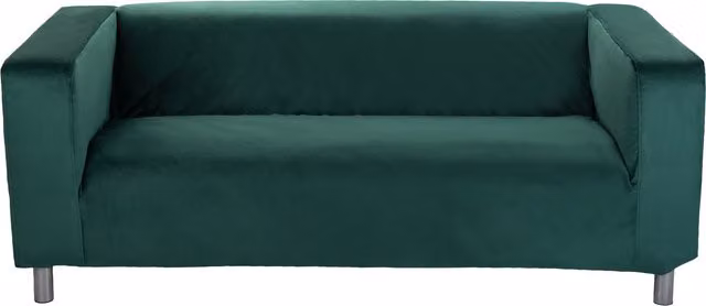 Ikea Klippan 2 Seater Sofa Protective Slipcover in Green Velvet