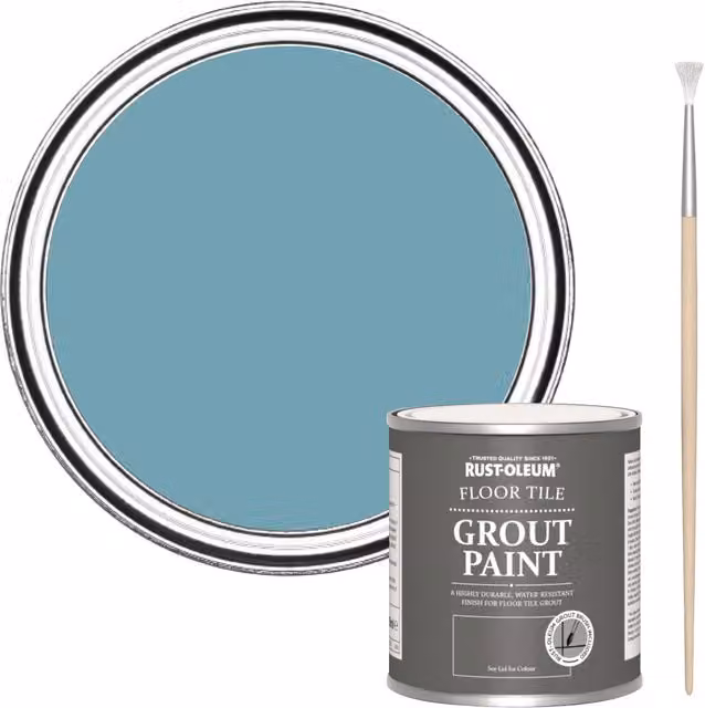 Rust-Oleum Floor Grout Paint in Blue, 250ml