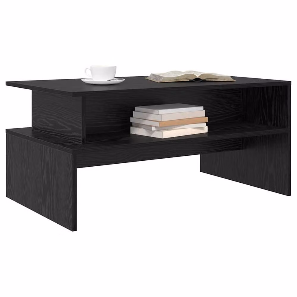 Berkfield Home Black Oak Coffee Table with Lift Mechanism, W: 90 cm, D: 55 cm, H: 42.5 cm – 3