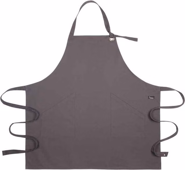 Dennys Grey Cotton Canvas Apron