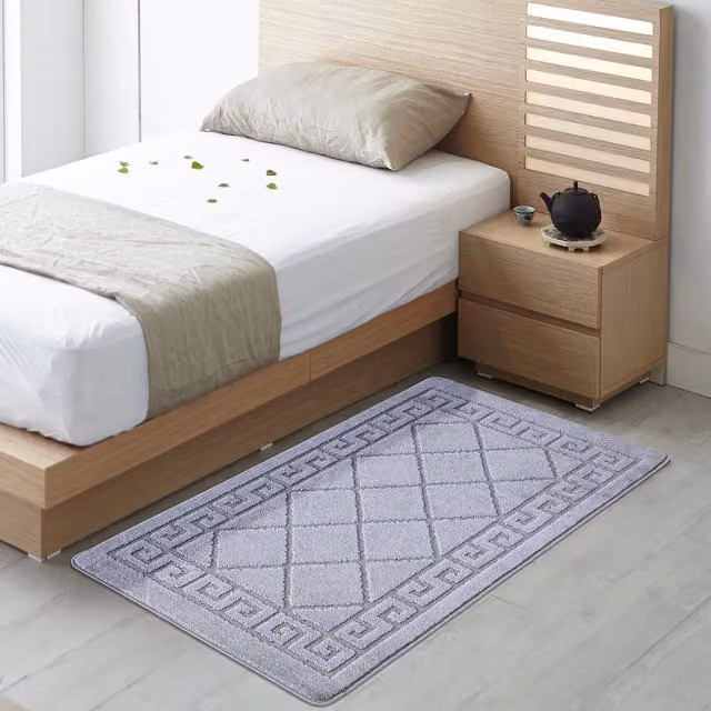 Smart Living Tribela Non Slip Machine Washable Hallway and Kitchen Door Mat, Dark Grey, W: 60 cm, L: 220 cm