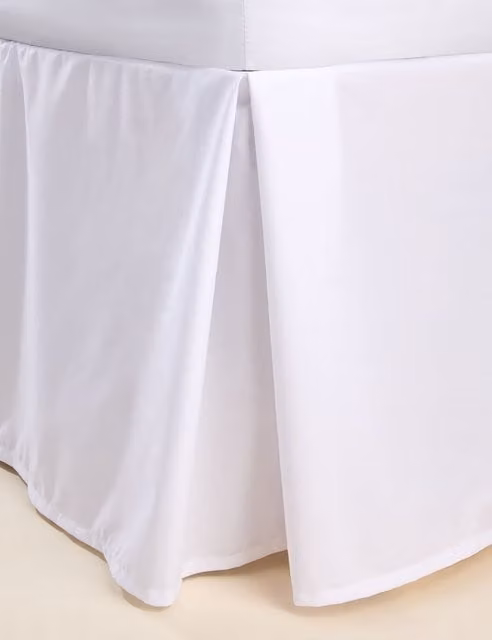 M&S Egyptian Cotton 230 Thread Count Percale Valance in White