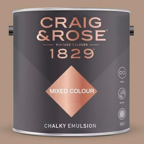 Craig & Rose 1829 Chalky Emulsion Paint in Kashmir Beige, 2.5l