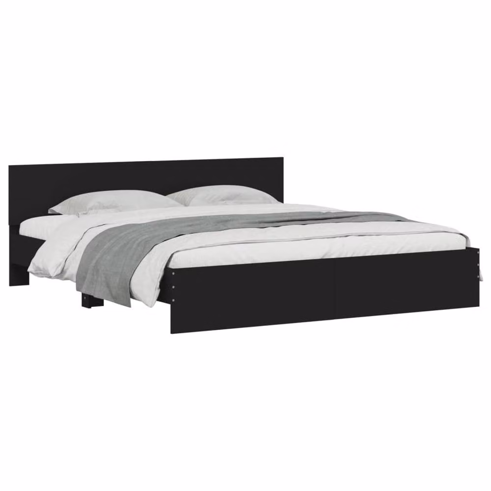 Berkfield Home Super King Bed Frame in Black, 180 x 200 cm – 3