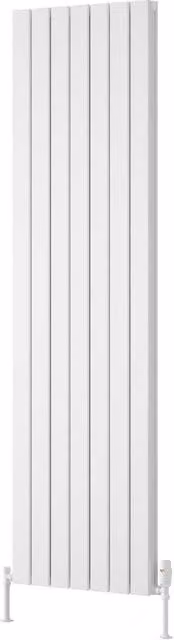 Bathroom Kingdom Piatto White Double Flat Panel Vertical Radiator H: 180 cm, W: 52 cm