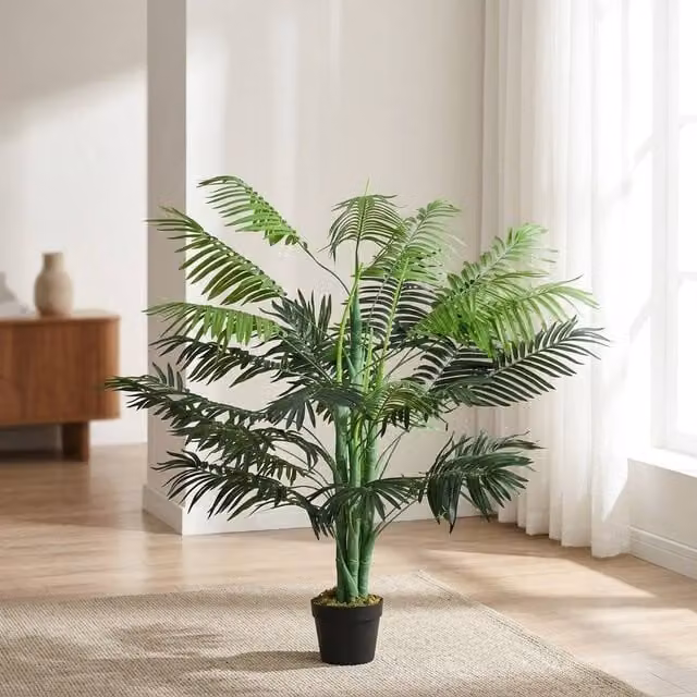 STILVORA Artificial Green Palm Plant, Height: 125 cm