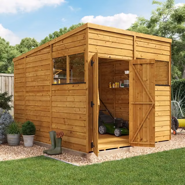 BillyOh Rustic Brown Wooden Pent Shed with Window