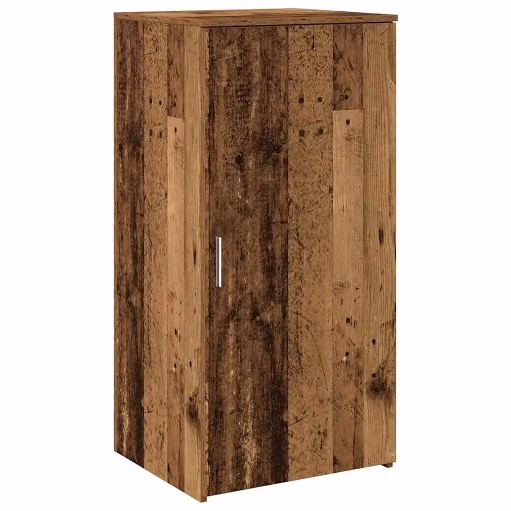 Berkfield Home Rustic Brown Storage Cabinet with Hinged Doors and Internal Shelves, W/D/H: 50 x 45 x 103.5 cm – 2