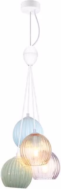Netlighting Cases II Cluster Pendant Ceiling Light in Matt White with 4 x E14 Sockets