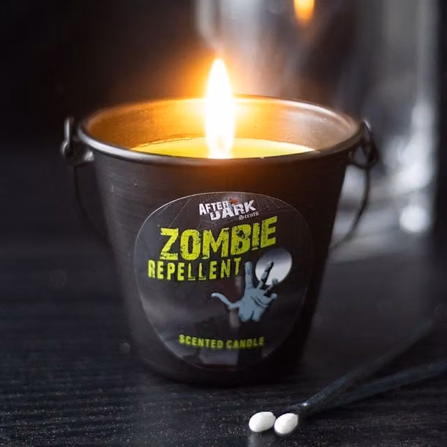 Kingsbury Gifts After Dark Jasmine Scented Candle Bucket in Green and Black