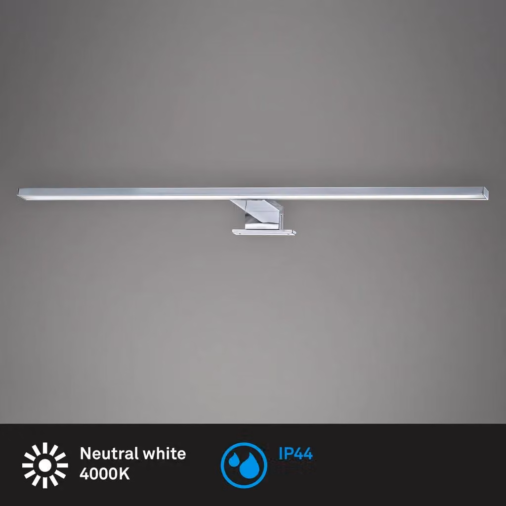 Briloner Chrome 8W LED Mirror Light in Silver – 2