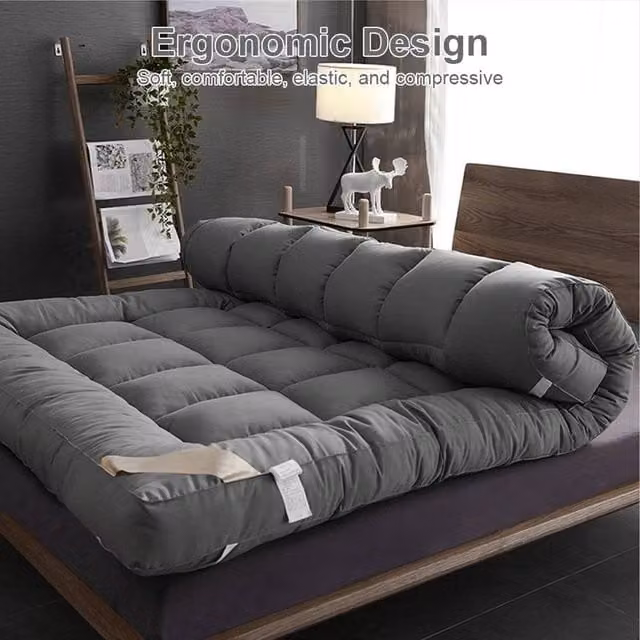 Pawnora Grey Single Mattress Topper, W 90 cm x L 200 cm – 1