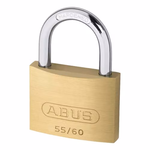 ABUS Brass Padlock with Key in Gold/Yellow