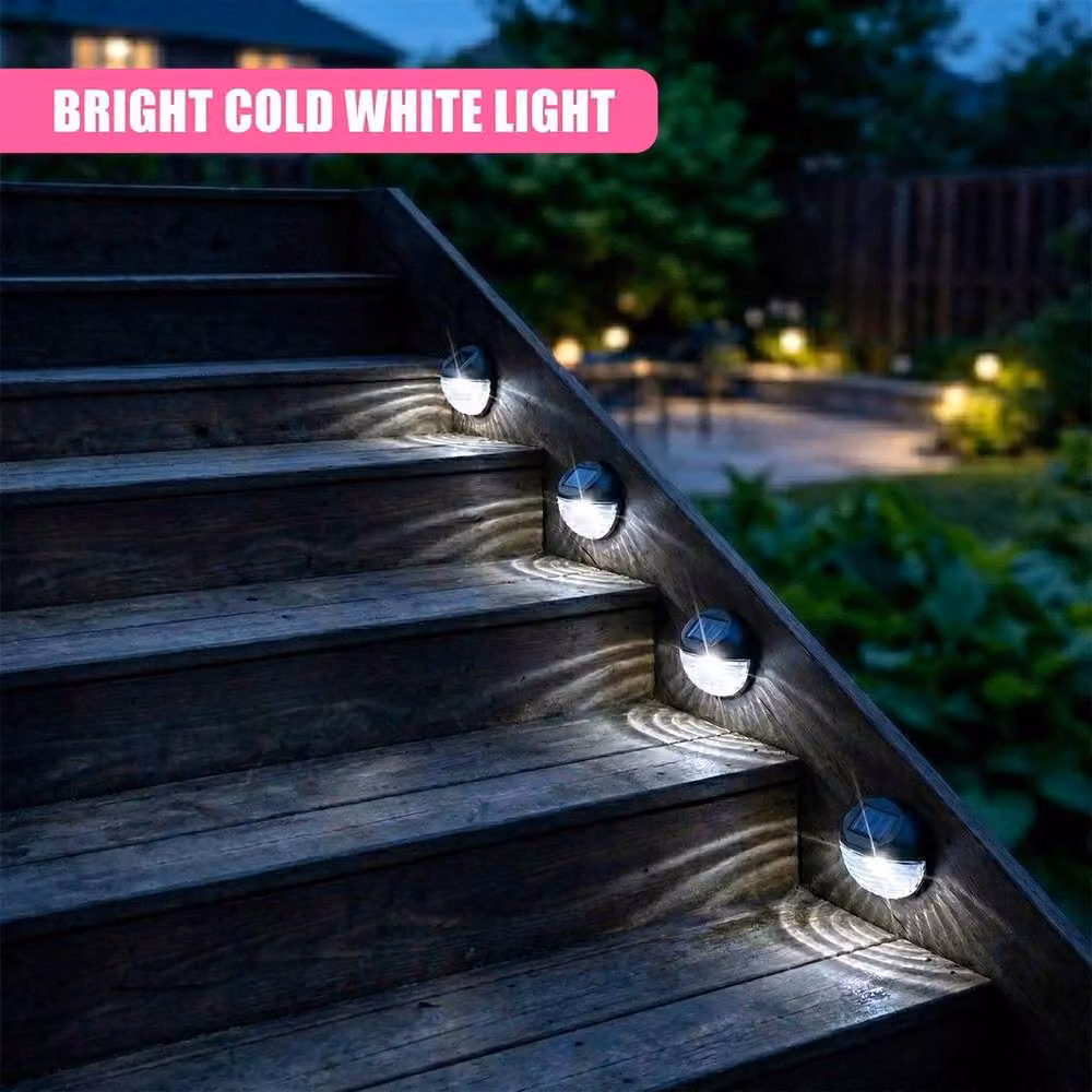 EONLION Solar Powered LED Wall Lights in Black for Patio, Balcony and Terrace, Height: 100 cm – 3