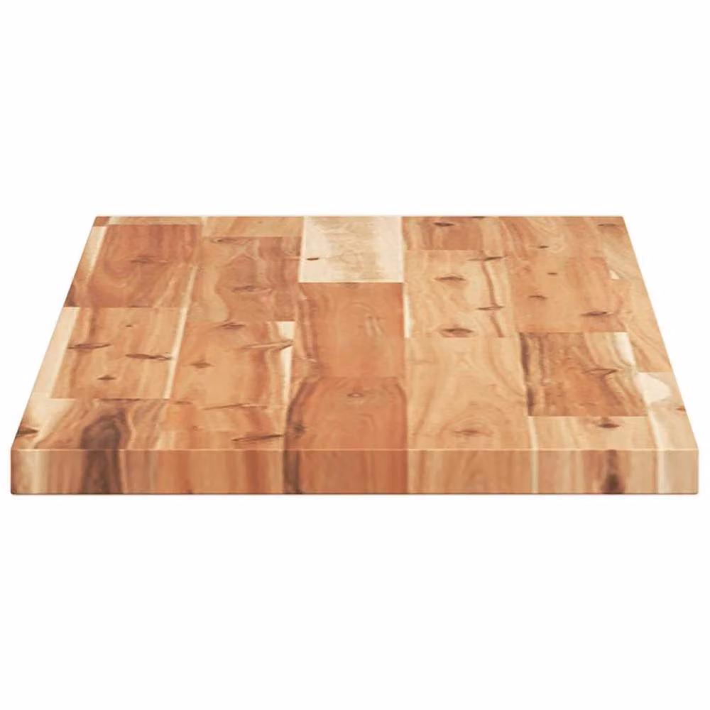 Berkfield Home Set of 2 Floating Acacia Wood Shelves, Brown, W/D/H: 80 x 30 x 2 cm – 2