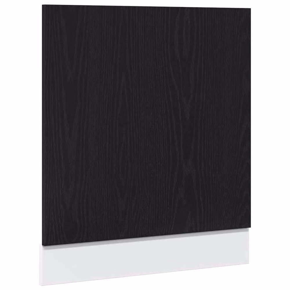 Berkfield Home Modern Dishwasher Panel Lyon Black Oak, W: 60 cm, D: 1.5 cm, H: 67 cm – 2
