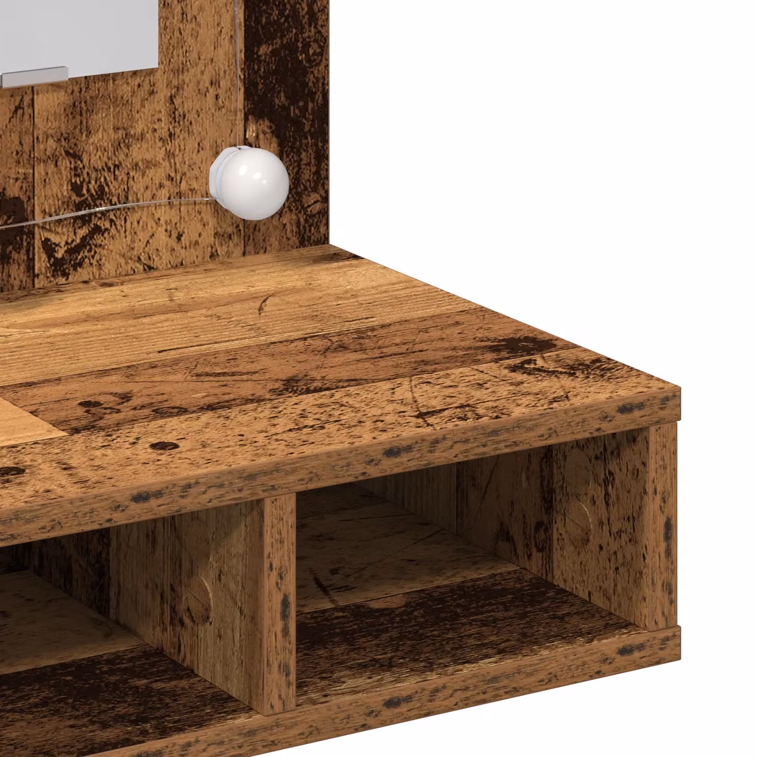 Berkfield Home Vintage Vanity Unit in Brown Reclaimed Wood W/D/H: 60 x 31.5 x 62 cm – 5