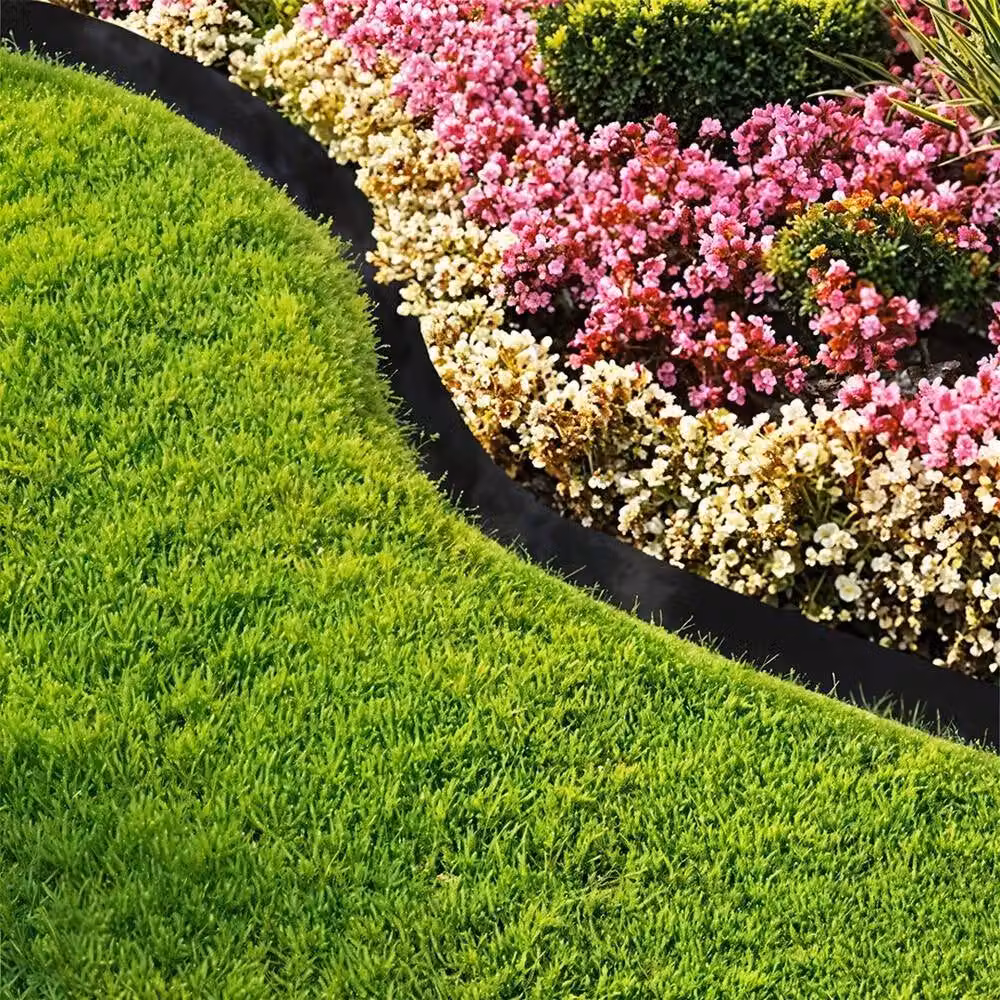 FLAVORA Flexible Black Garden Lawn Edging, 10m – 3
