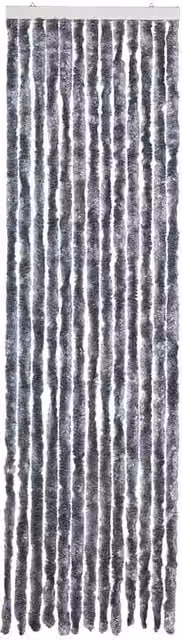 Berkfield Home Silver Chenille Insect Curtain, W: 56 cm, H: 200 cm – 1