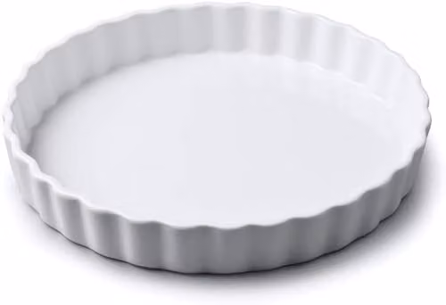 WM Bartleet & Sons White Porcelain Round Pie Dish, Diameter: 27 cm – 1