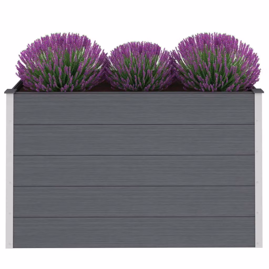 Berkfield Home Garden Grey WPC Raised Bed W/D/H: 150 x 50 x 91 cm – 2
