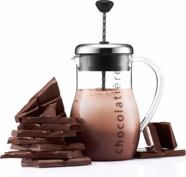 Bodum Chocolatiere Hot Chocolate Maker in Transparent Multicolour Glass