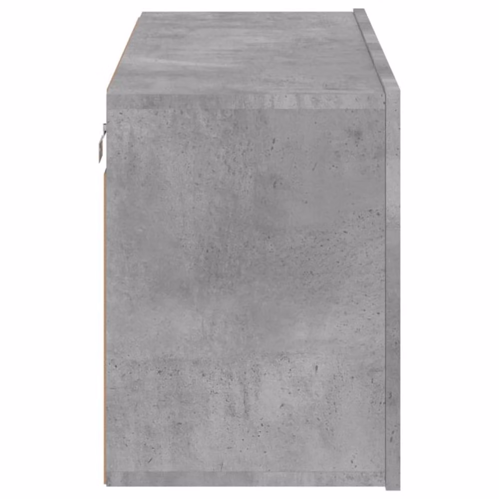 Berkfield Home Wall-mounted TV Cabinet in Concrete Grey, W/D/H: 80 x 30 x 41 cm – 5
