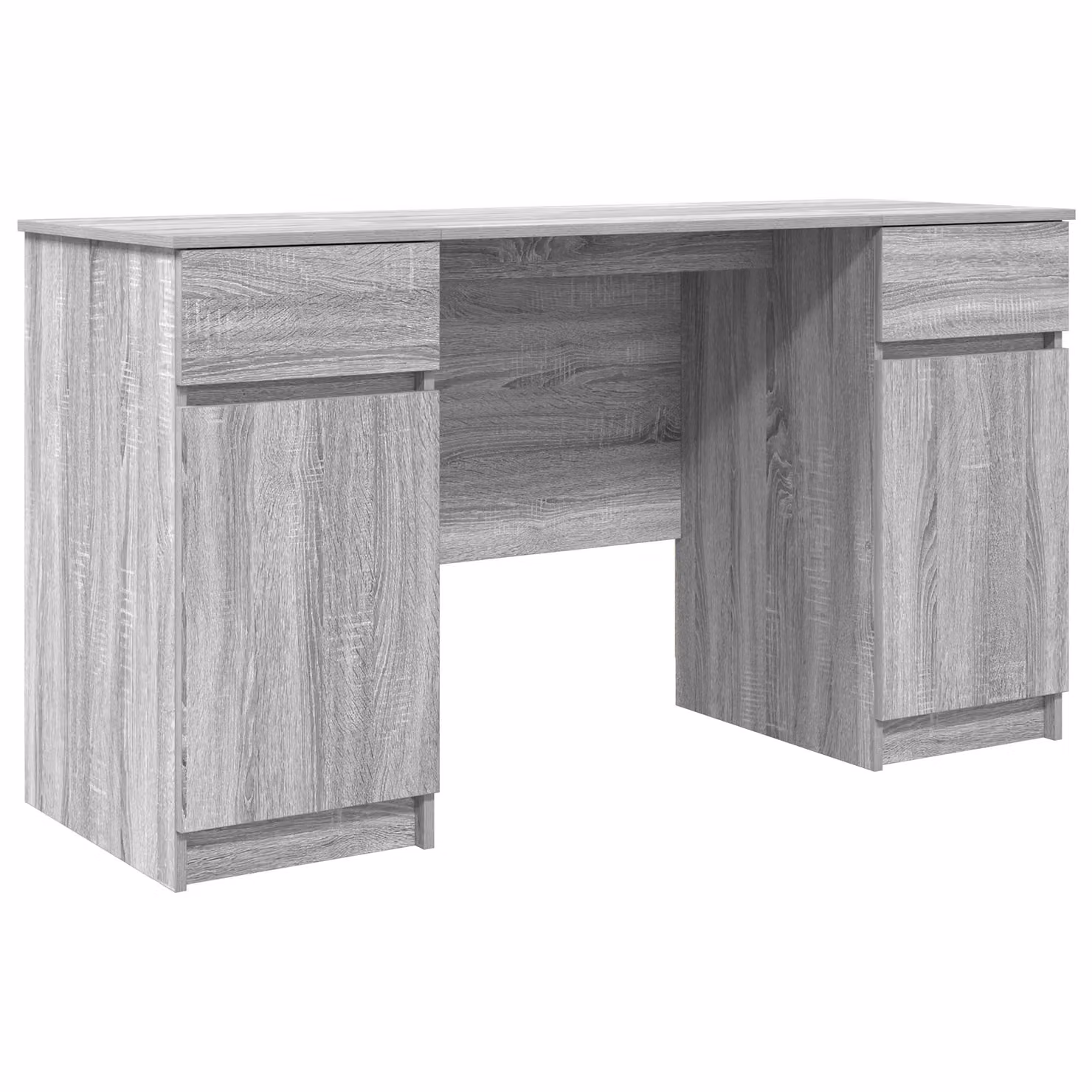 Berkfield Grey Sonoma Writing Desk in Engineered Wood, W/D/H: 140 x 49 x 76 cm – 2