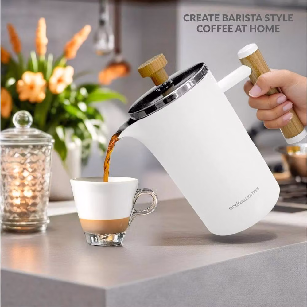 Andrew James Cafetiere, White, 600ml – 4