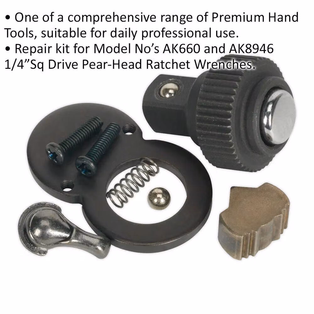 Loops 1/4 inch Sq Drive Repair Kit for ys01570 and ys02015 48-Tooth Ratchet Wrench, Multicolour – 2