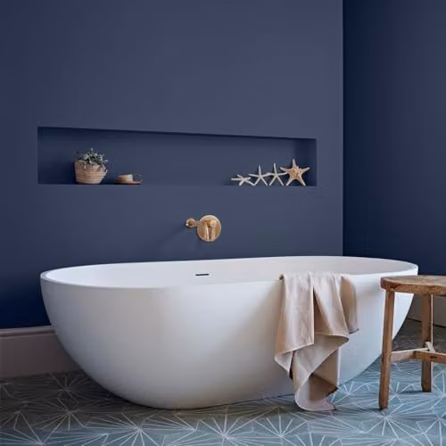 Crown Easyclean Blue Mould Resistant Water Based Bathroom Paint, 2.5L – 3