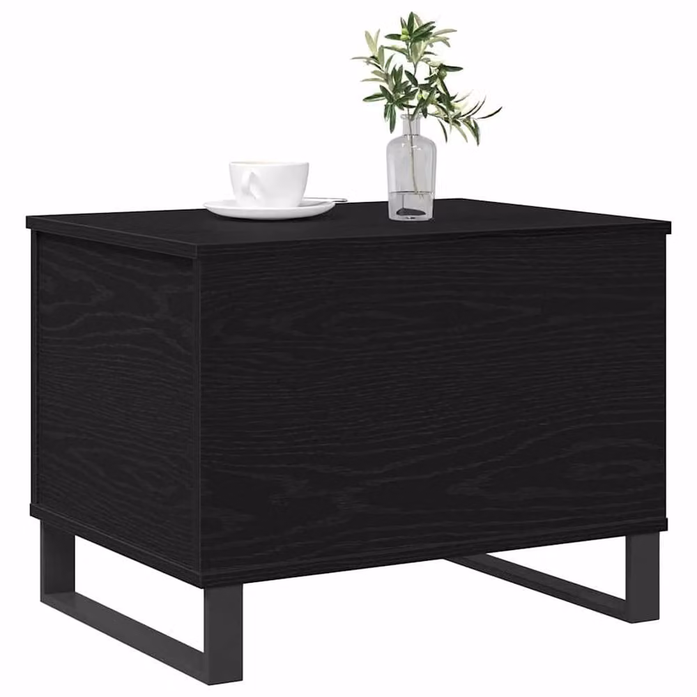 Berkfield Home Black Oak Lift Top Coffee Table, W: 60 cm, D: 45 cm, H: 44.4 cm – 3