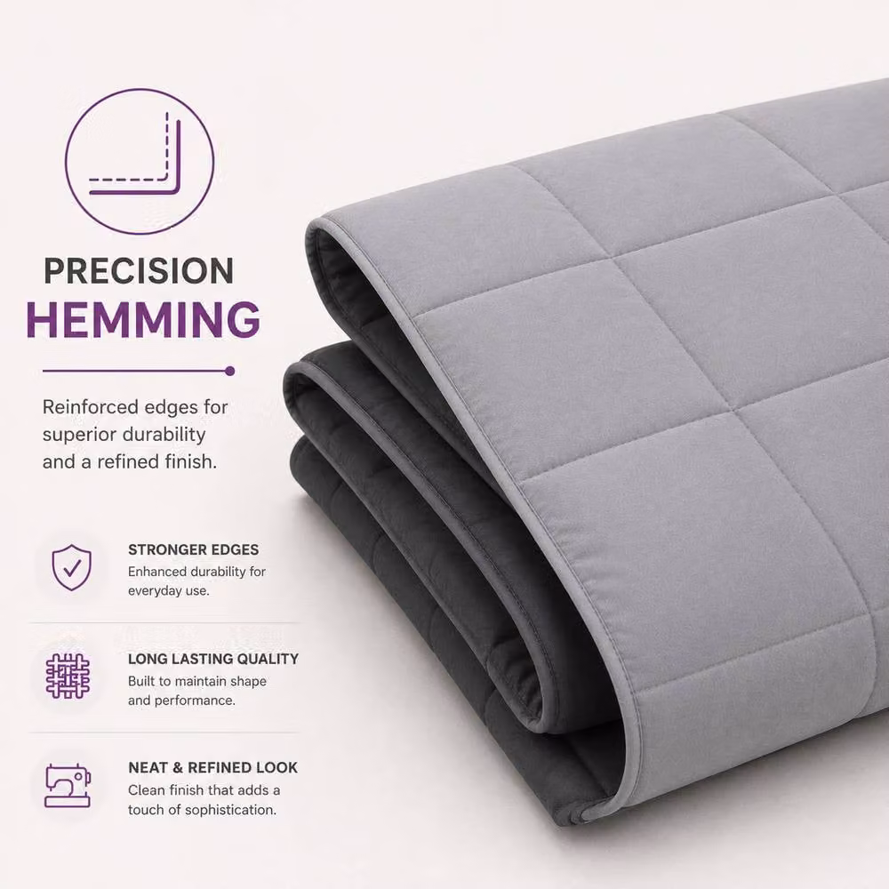 Grace Premium Grey Hollow Fibre All Season Duvet, 10.5 Tog, Single – 4