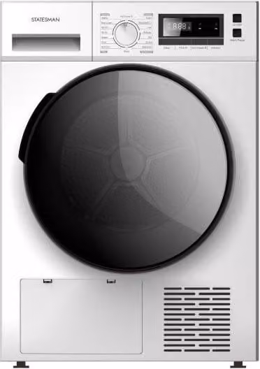 Statesman THP18W White 8kg Heat Pump Condenser Dryer A++ Energy Rating