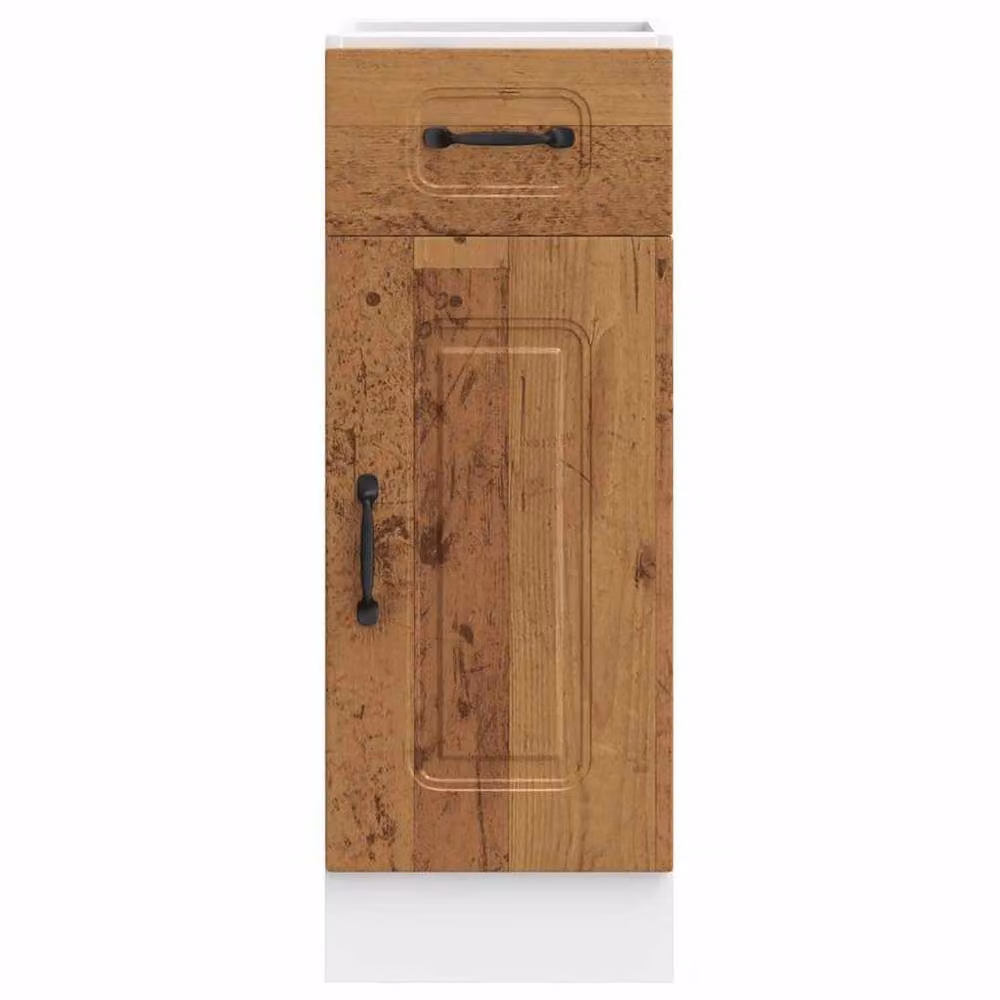 Berkfield Home Porto Old Wood Kitchen Base Cabinet in Brown – 2