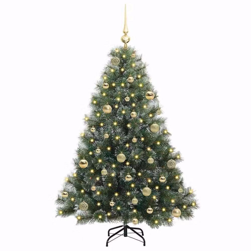 Berkfield Home Artificial Green Christmas Tree with 150 LEDs, Height: 150 cm – 3