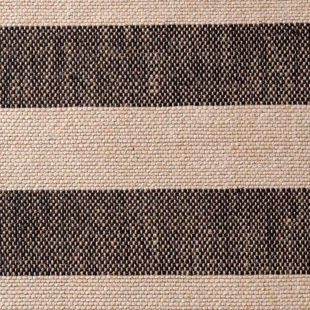 THE RUGS Playa Handloom Jute Striped Rug in Natural White and Black, W: 160 cm, D: 230 cm – 6