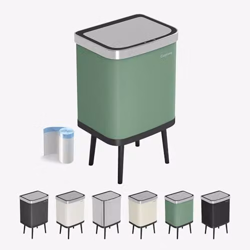 MCC Direct Smart Sensor Motion Activated Kitchen Waste Bin, 35L, Green
