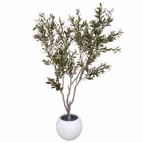 Leaf Design UK XL Artificial Green Tree in Decorative Planter, H 200 cm x W 130 cm x D 130 cm – 1