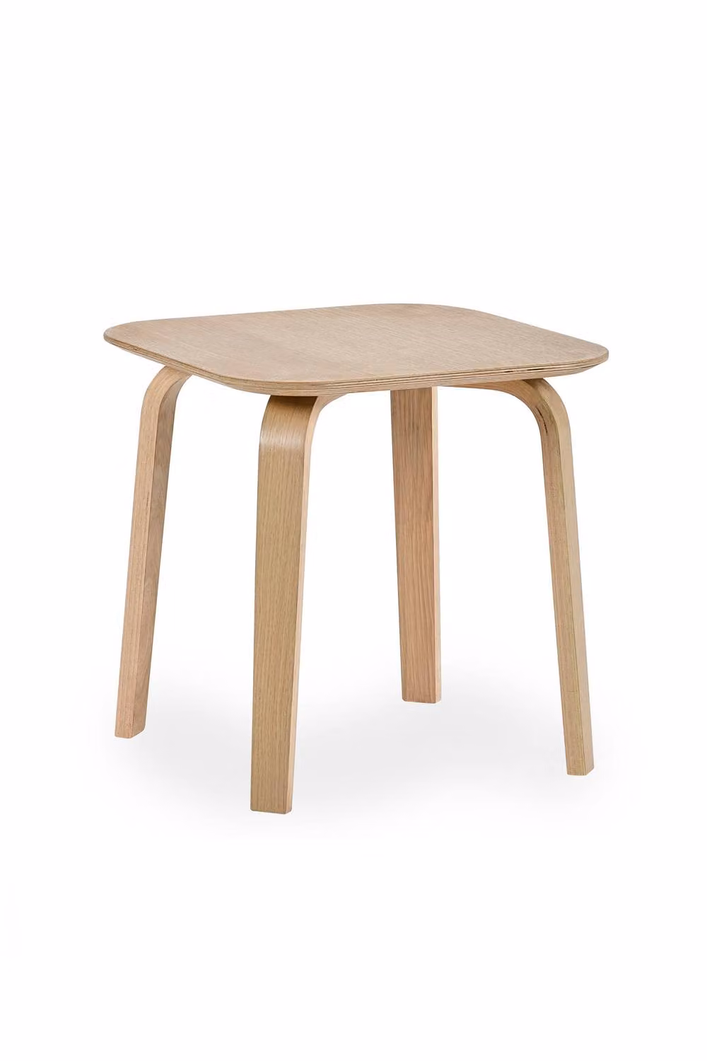 Julian Bowen Kaito Square Oak Wood Side Table in Brown – 3